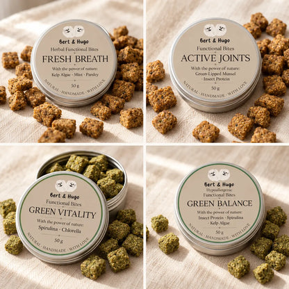 Complete collection of functional bites 4 x 50 g tins [EN]